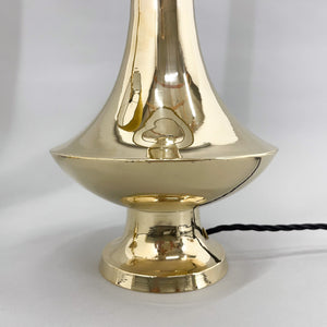Tall brass table lamps from the 1950s