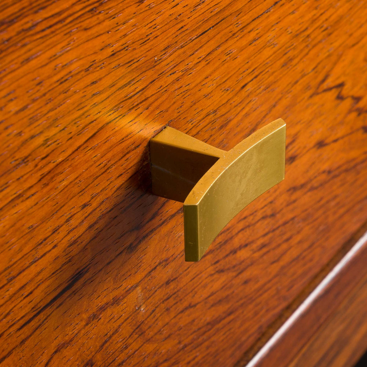 Dansk vintage spejl og skænk i Rosentræ fra 1960&#39;erne