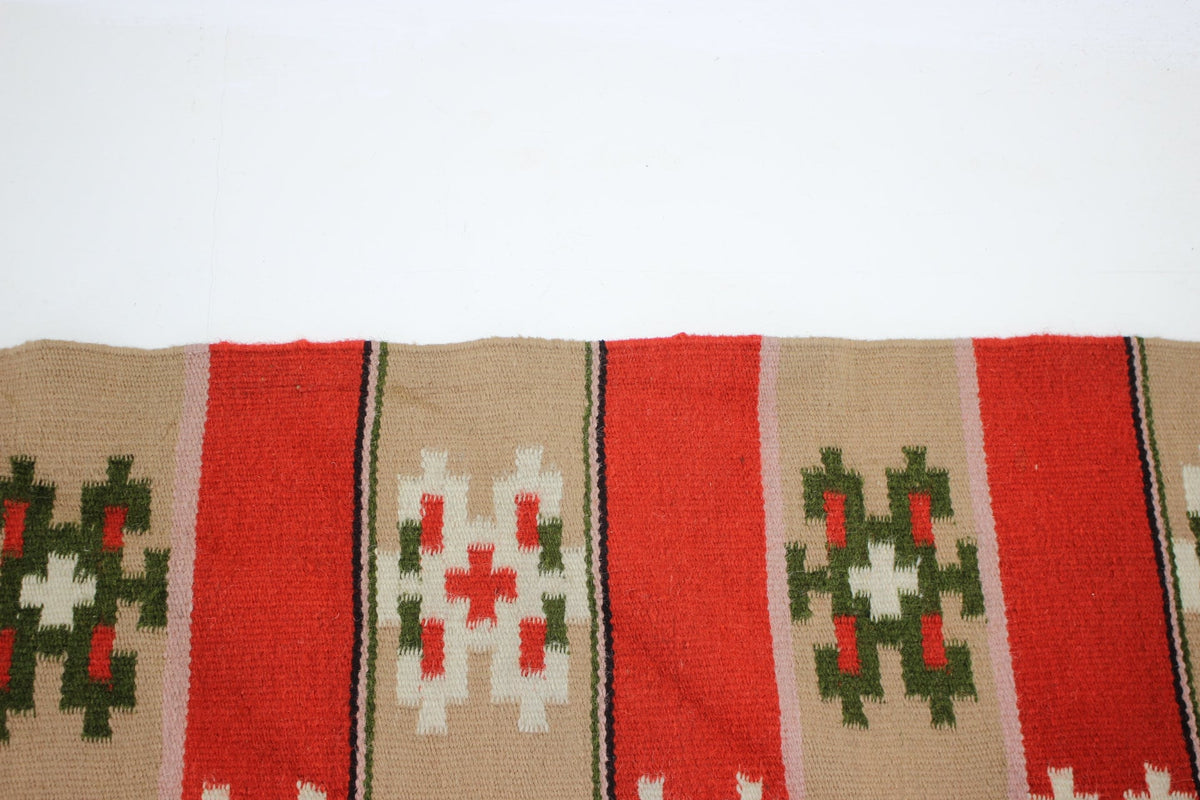 Håndvævet uldtæppe