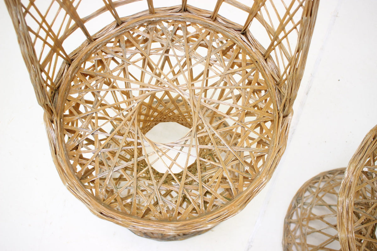 Russell Woodard - 2 x Wicker Effekt stole