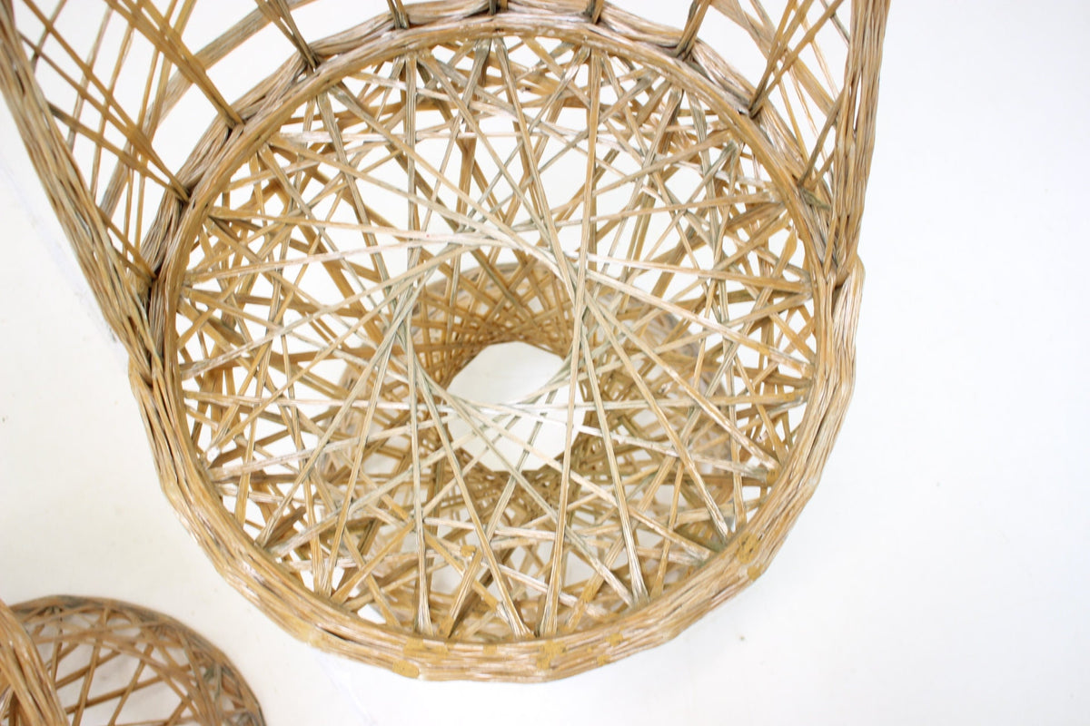 Russell Woodard - 2 x Wicker Effekt stole