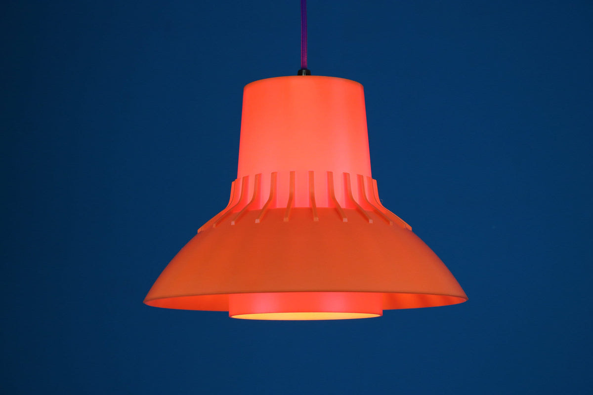 Sven Middelboe - Orange space age-pendel fra 1970&#39;erne