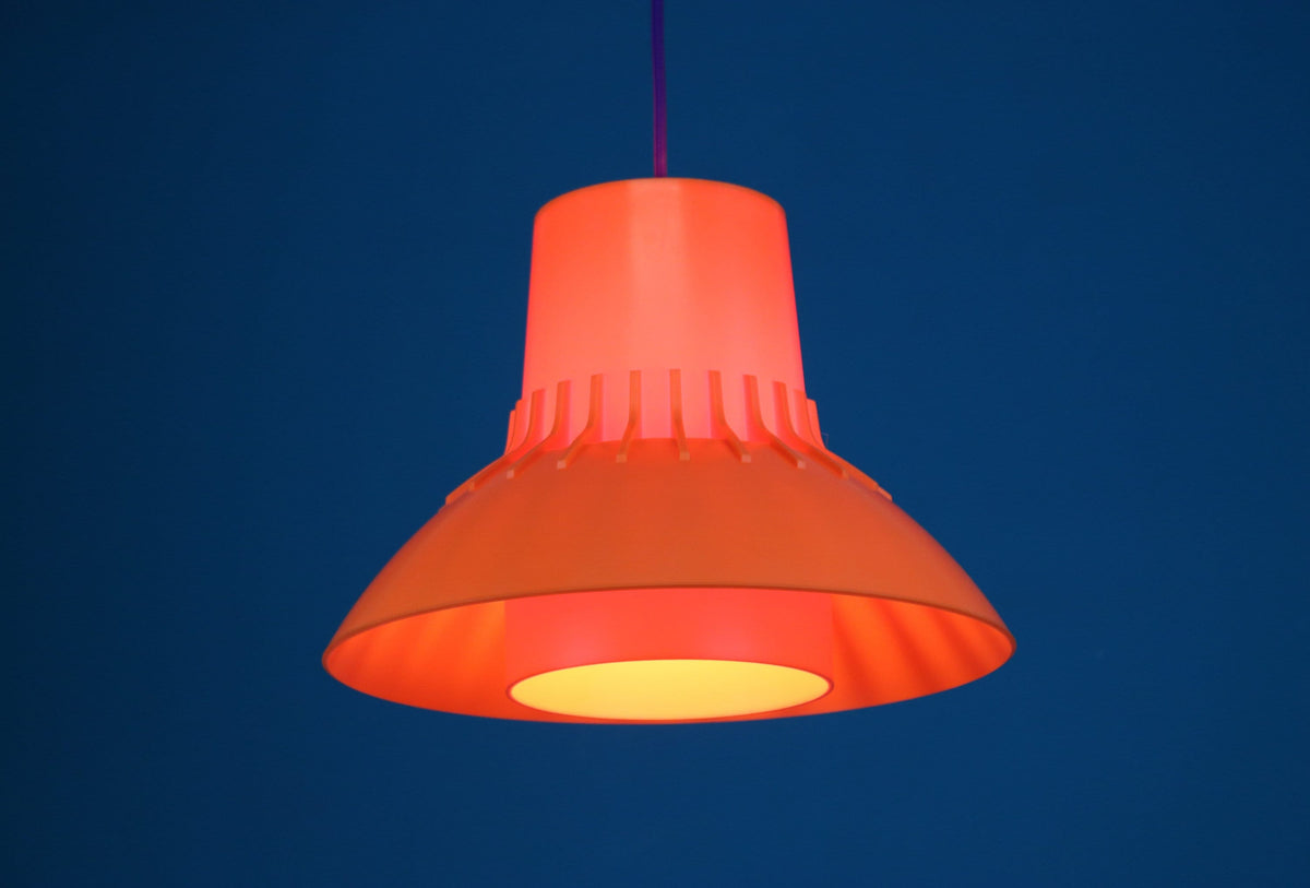 Sven Middelboe - Orange space age-pendel fra 1970&#39;erne
