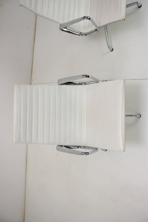 Charles & Ray Eames – Hvid vintage stol for Vitra, EA 107, 1950'erne