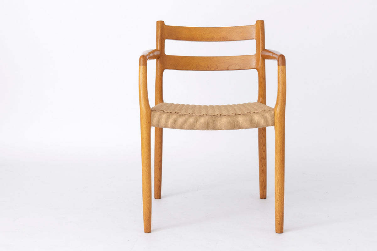 Niels Møller - 1 af 2 Lænestole, Model 67, Eg, 1970&#39;erne Vintage