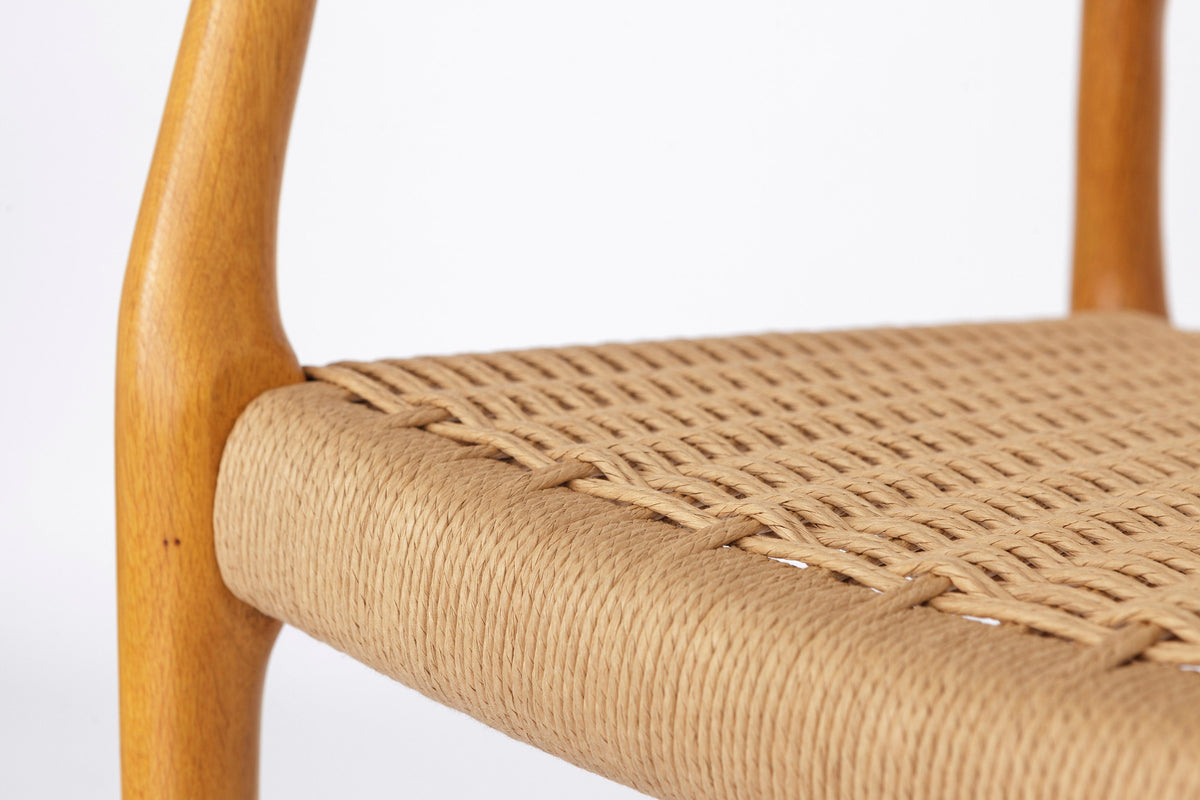 Niels Møller - 1 af 2 Lænestole, Model 67, Eg, 1970&#39;erne Vintage