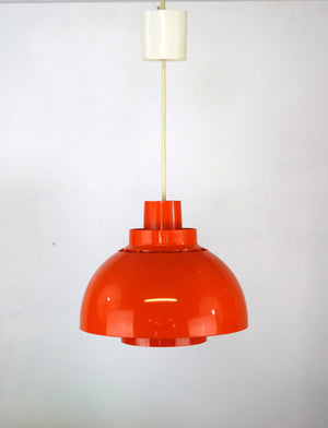 K. Kewo – Minisol pendel i orange plast for Nordisk Solar Compagni