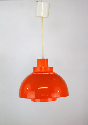 K. Kewo – Minisol pendel i orange plast for Nordisk Solar Compagni