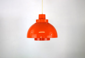 K. Kewo – Minisol pendel i orange plast for Nordisk Solar Compagni