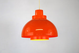 K. Kewo – Minisol pendel i orange plast for Nordisk Solar Compagni