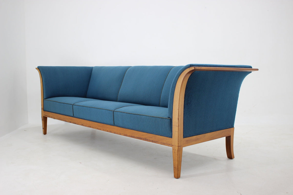 Frits Henningsen - Mahogni 3-Personers Vintage Sofa, fra 1940&#39;erne