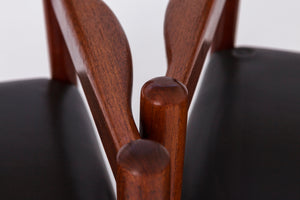 2 af 12 vintage stole fra 1960'erne, dansk teak