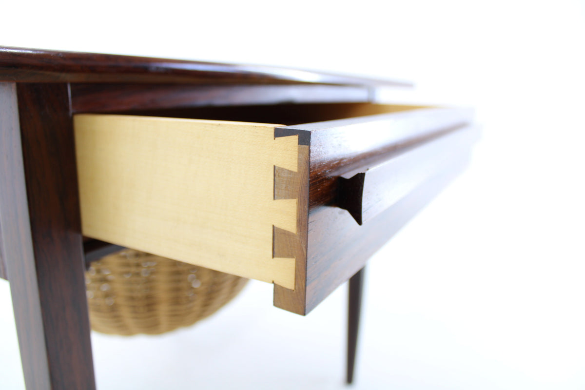 Johannes Andersen – Palisander foldbart sybord, Silkeborg, 1960&#39;erne