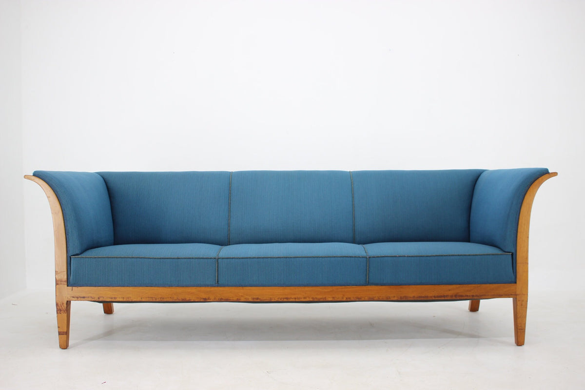 Frits Henningsen - Mahogni 3-Personers Vintage Sofa, fra 1940&#39;erne