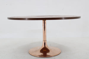 Dansk kobber kaffebord fra 1960'erne