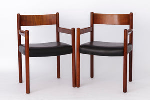 2 af 12 vintage stole fra 1960'erne, dansk teak