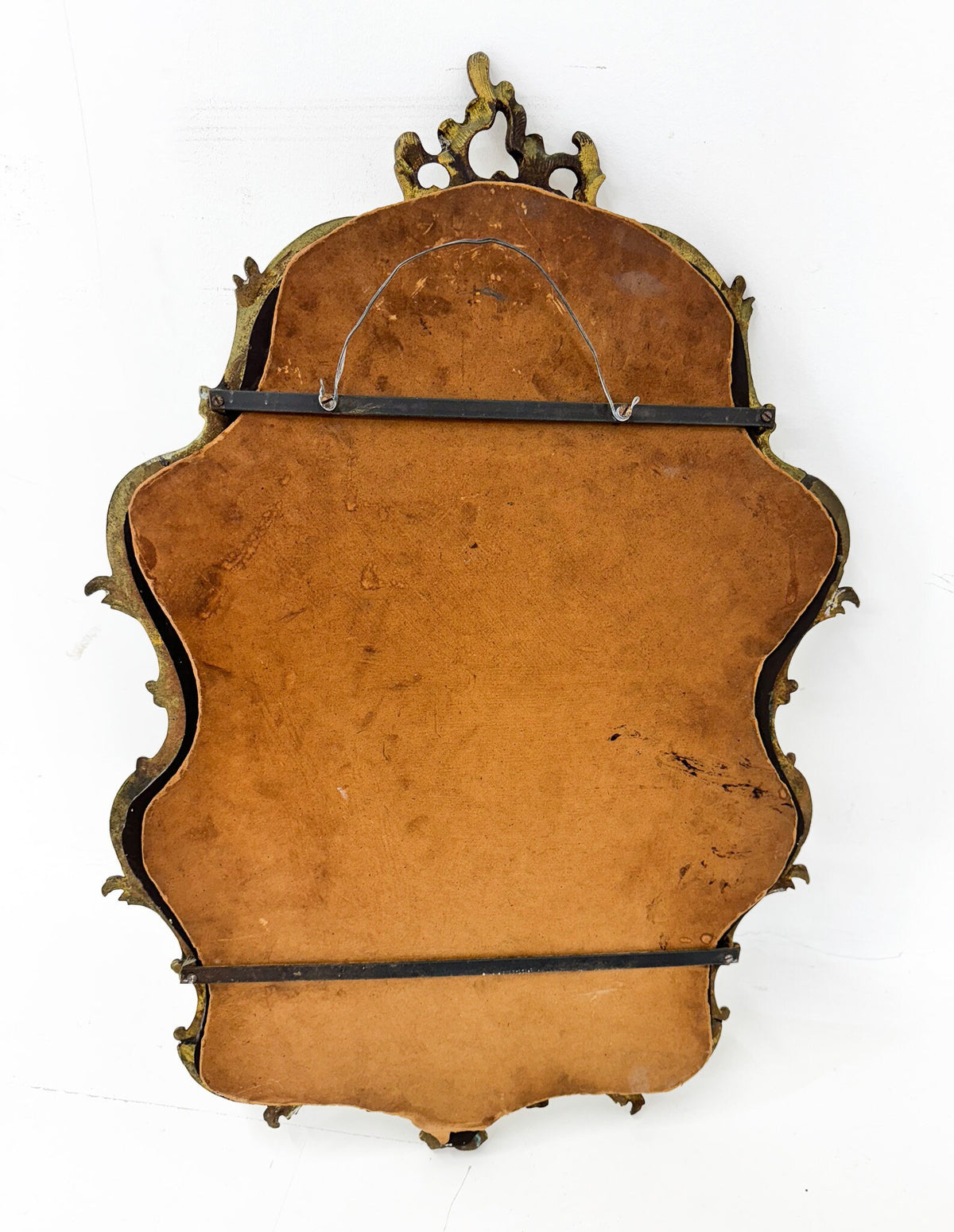 Fransk vintage spejl i messing