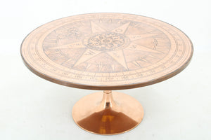 Dansk kobber kaffebord fra 1960'erne