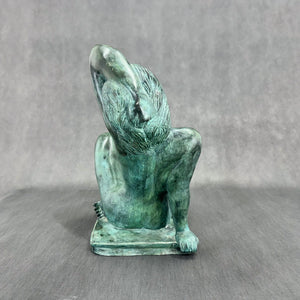 Stor bronze skulptur af nøgen kvinde fra 1930'erne