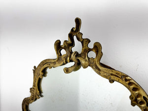 French vintage mirror in brass