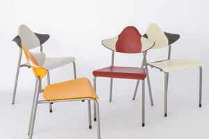 Drabert by Samas Parlando – 4 x vintage chairs from the 1980s, Germany
