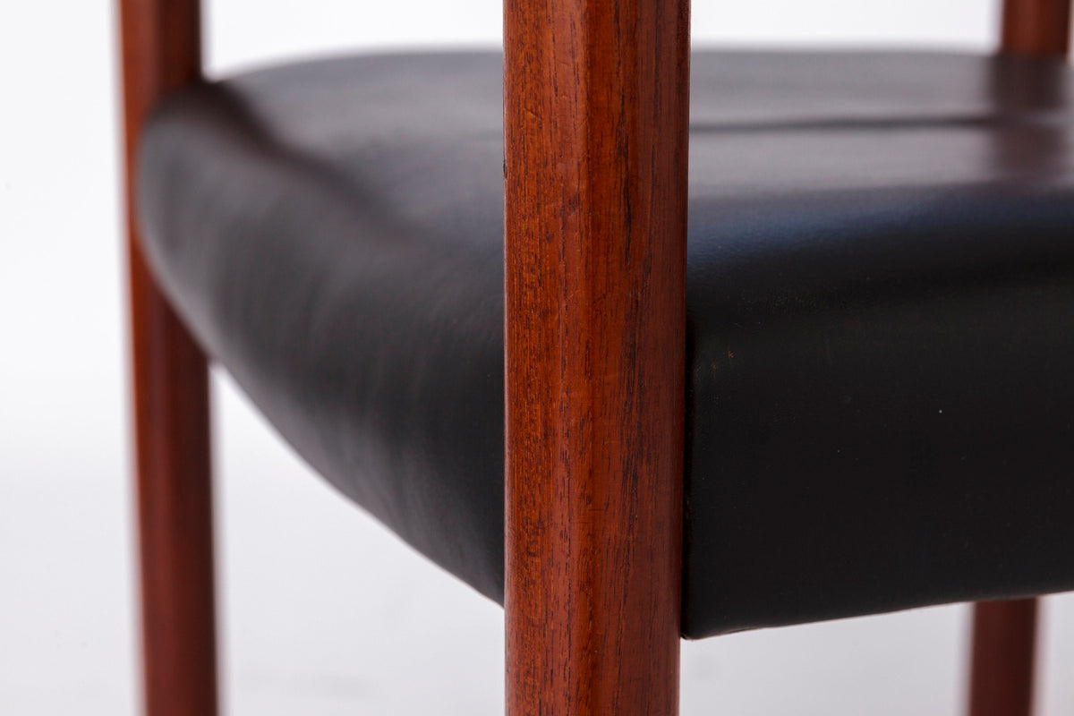 Vintage stole fra 1960&#39;erne i teak, 4 Stk