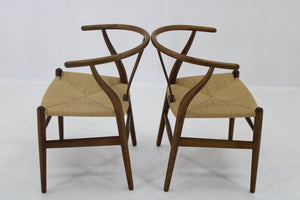 Hans J. Wegner – 6 x Y-stole i Eg, Carl Hansen & Son, 1960'erne