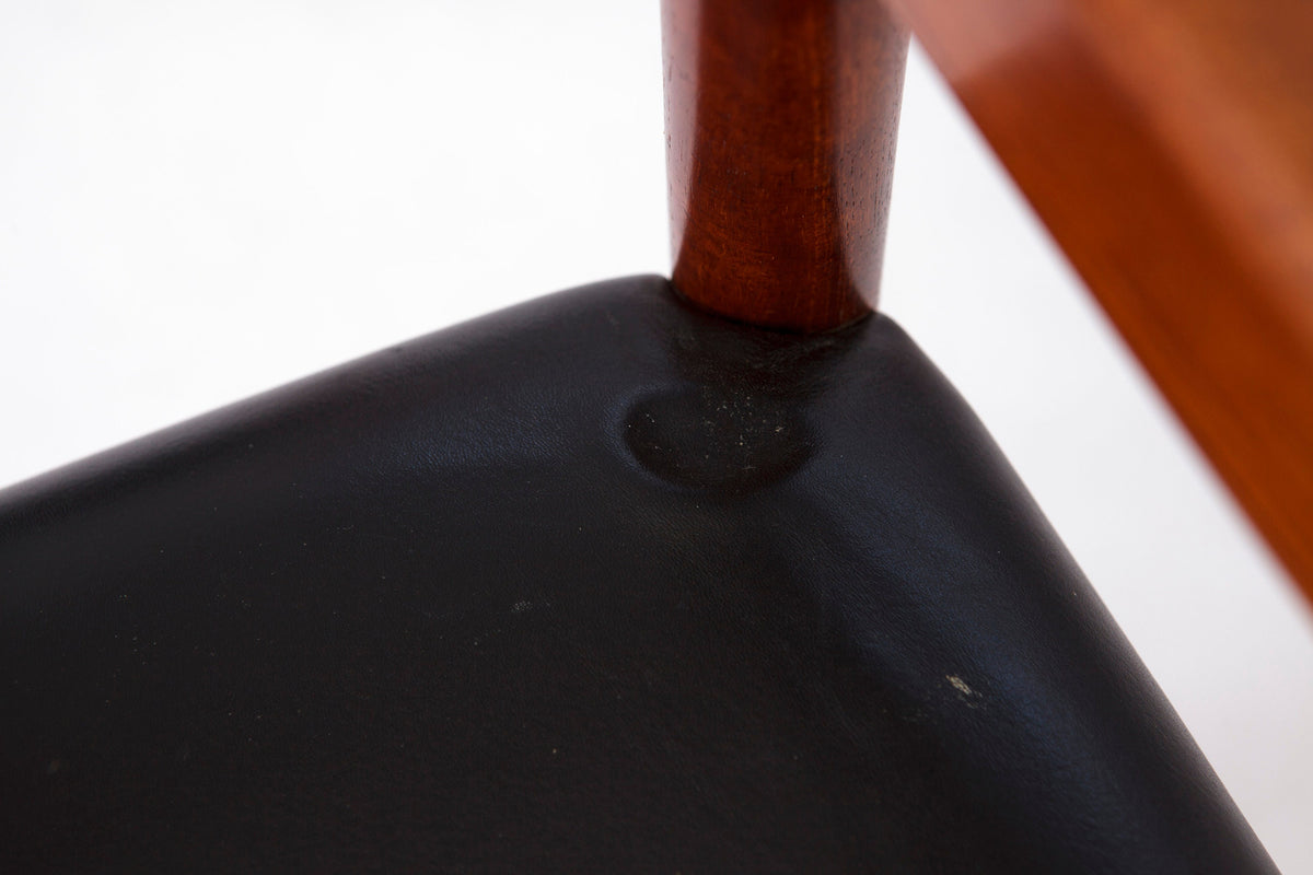 Vintage stole fra 1960&#39;erne i teak, 4 Stk