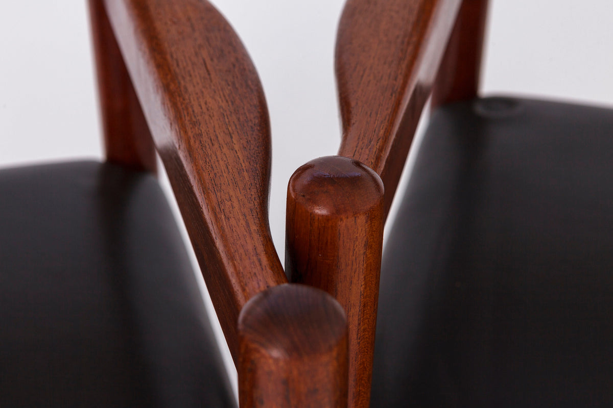 Vintage stole fra 1960&#39;erne i teak, 4 Stk