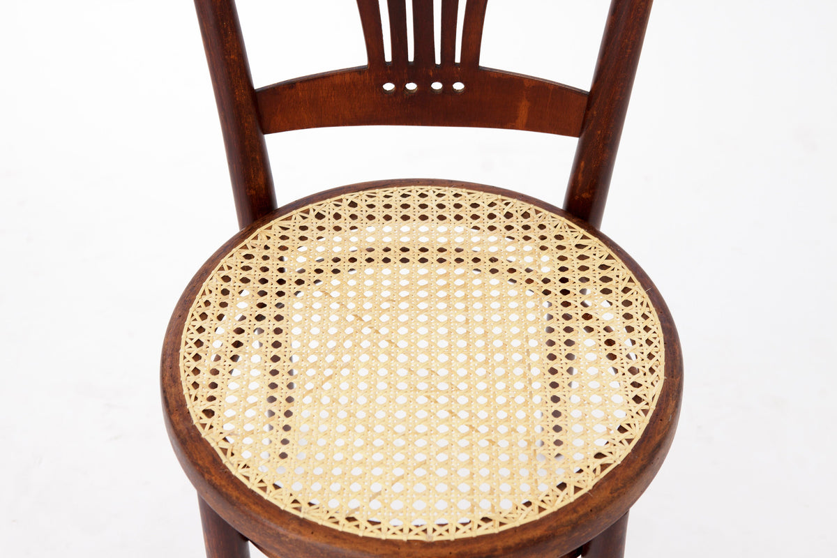 Vintage skrivebordsstol i bøjet træ fra Mundus, Østrig, 1930’erne–1950’erne