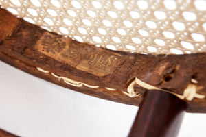 Vintage skrivebordsstol i bøjet træ fra Mundus, Østrig, 1930’erne–1950’erne