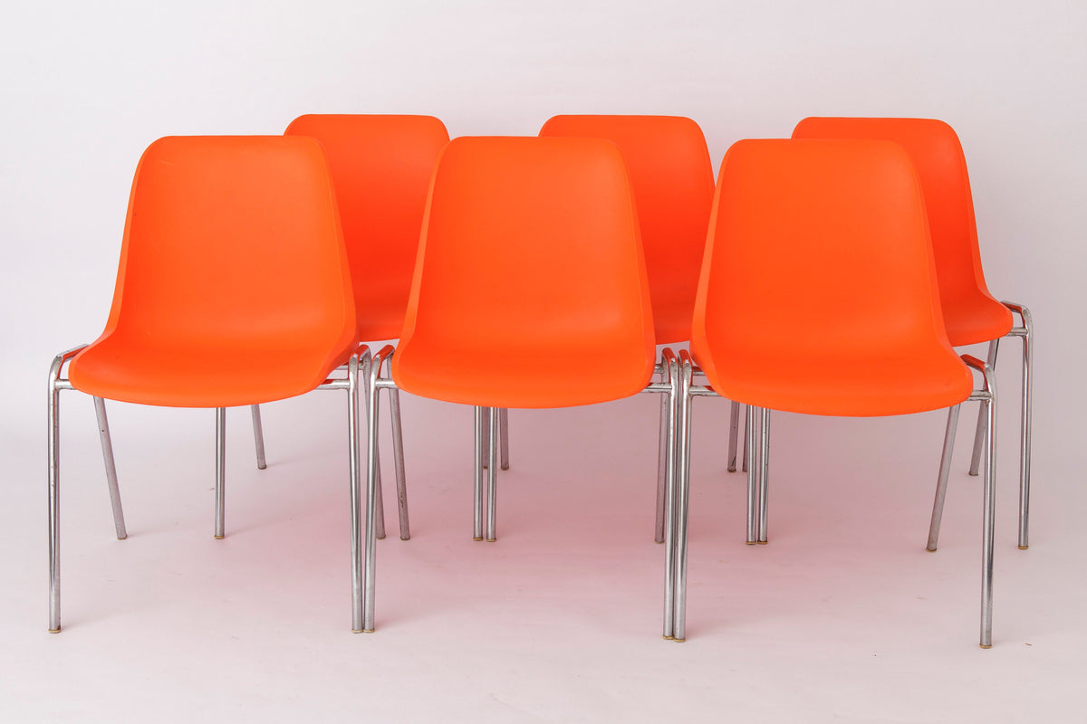 12 stabelstole i plast, Tyskland, 1970’erne