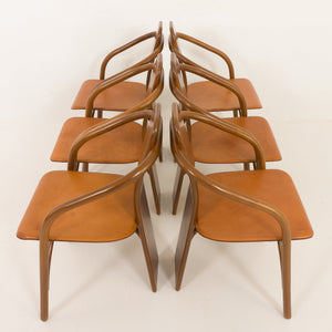 Mario Marenco & Antonella Scarpitta – 6 x Italian chairs for Mobil Girgi, 1980s
