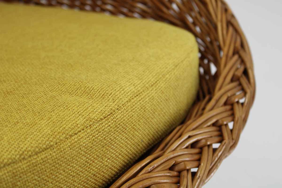 2 x lounge-stole i rattan, Italien