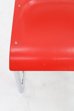 German Bauhaus chair with slender shapes from the 1940s