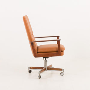 Arne Vodder - Kontorstol i Rosewood og Anilin Læder, Sibast, Danmark, 1960'erne