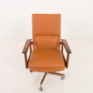 Arne Vodder - Kontorstol i Rosewood og Anilin Læder, Sibast, Danmark, 1960'erne
