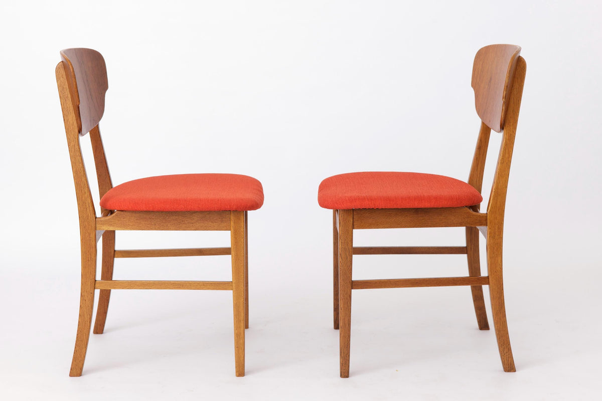 Spisebordsstol i teak og eg, dansk design – Pris pr. stk.