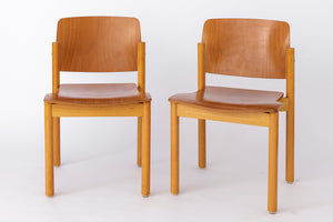 Kusch + Co – Spisebordsstole i bøg, tysk design – Sæt af 2