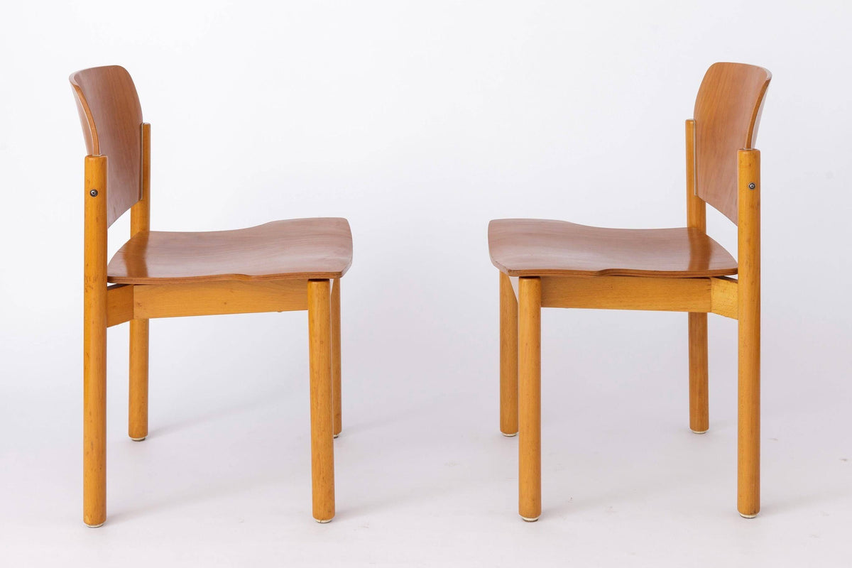 Kusch + Co – Spisebordsstole i bøg, tysk design – Sæt af 2