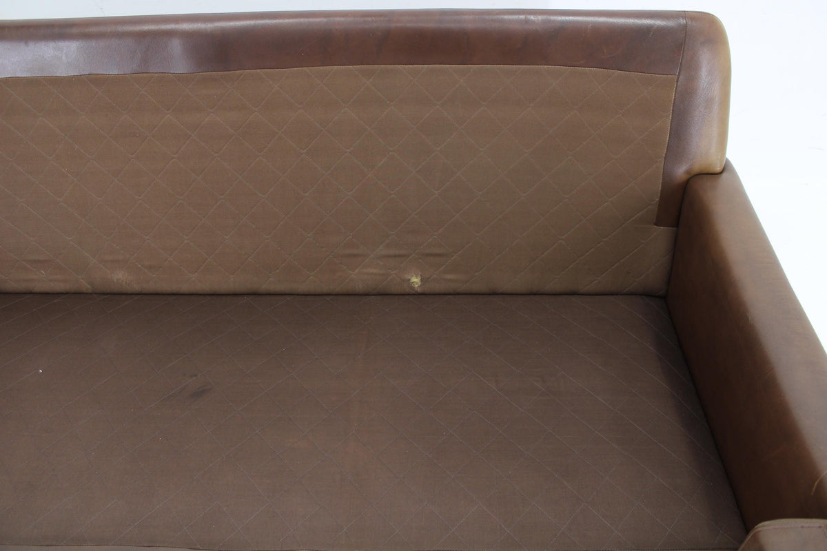 Svend Skipper - 3-personers sofa i brun læder fra 1970&#39;erne
