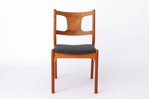 Spisebordsstole i teak, dansk design – Sæt af 2