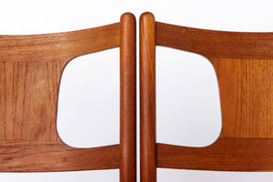 Spisebordsstole i teak, dansk design – Sæt af 2