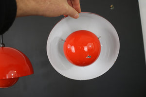 Verner Panton – 2 x Flowerpot VP1 pendellamper | Louis Poulsen, 1970'erne