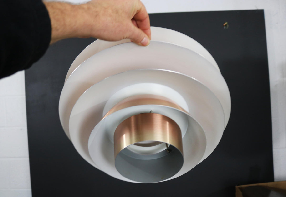 Sven Middelboe – Pendel i kobber og messing, Model Verona, Nordisk Solar fra 1980&#39;erne