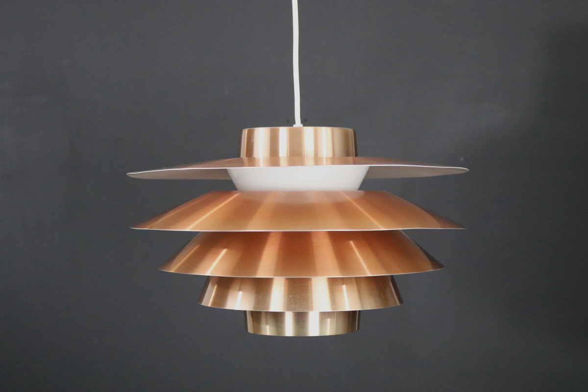 Sven Middelboe – Pendel i kobber og messing, Model Verona, Nordisk Solar fra 1980&#39;erne