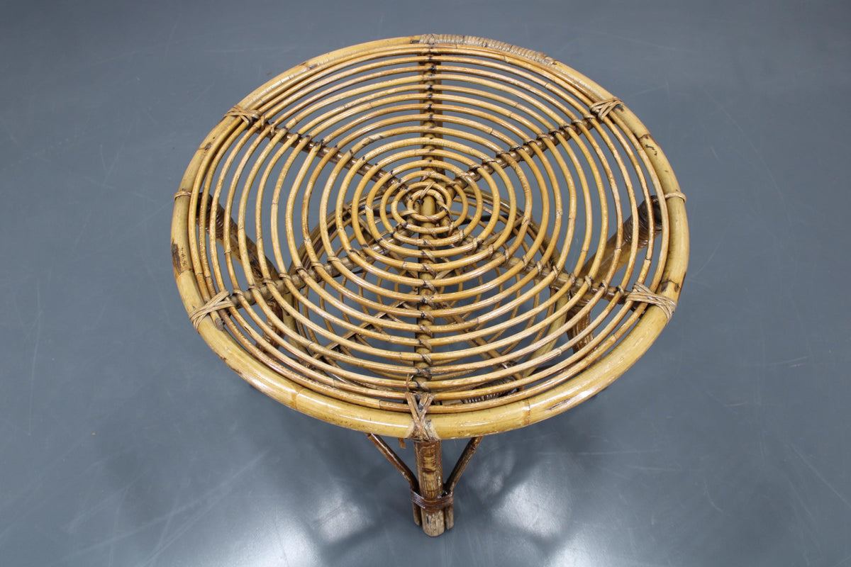 Franco Albini – 3 x franske Riviera Rattan stole og kaffebord fra 1950'erne