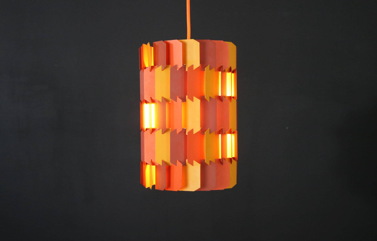 Louis Weisdorf – Pendel i orange og gul fra 1960&#39;erne