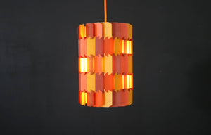 Louis Weisdorf - Pendant lamp in orange and yellow from the 1960s