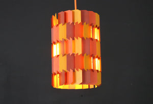 Louis Weisdorf - Pendant lamp in orange and yellow from the 1960s